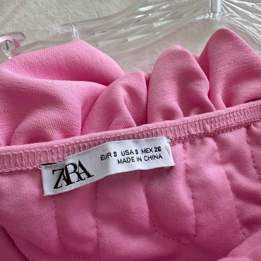 Zara Pink Ruffle Top - Picture 6 of 6